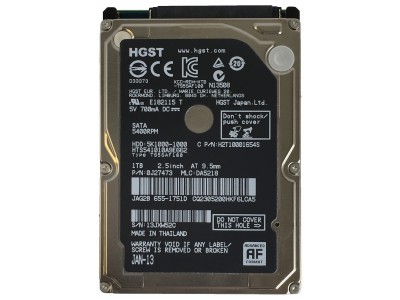 Hard Drive - 1 TB - Hitachi/HGST A1278 A1286 A1297 A1418 A1419