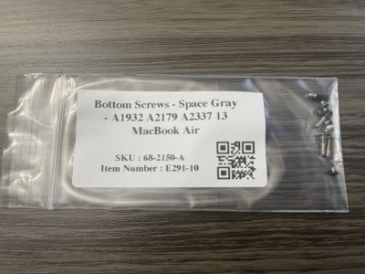 Bottom Screws - Space Gray - A1932 A2179 A2337 13 MacBook Air