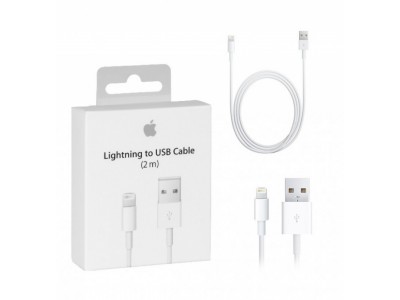 Lightning to USB Cable - New Original - 2 M - In Box (A1510)